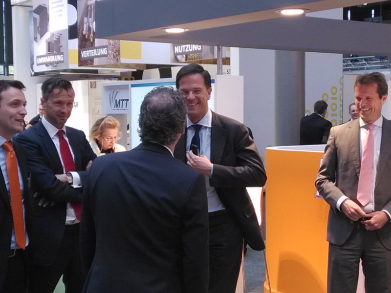 Mark Rutte bezoekt stand Ecovat 1