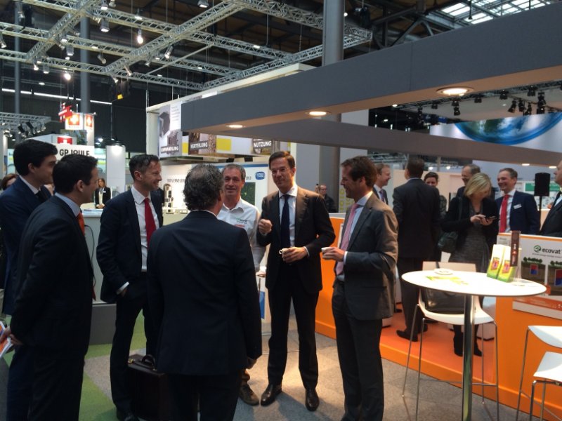 Mark Rutte bezoekt stand Ecovat 2